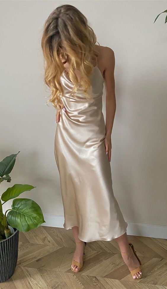 cheap champagne bridesmaid dresses, simple wedding party prom dresses cg10769