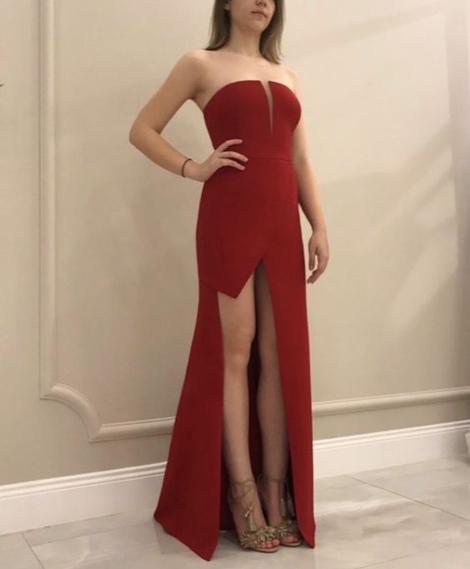Strpaless Mermaid Sexy Prom Dress , Uinique Prom Dress cg22913