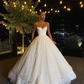 Classy Spaghetti Straps Lace Ball Gown Wedding Dress     cg25179