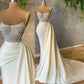 Ivory prom dress with pearl Prom Dresses Formal Evening Dresses    cg24399