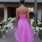 simple pink prom dress,modest evening dresses        cg24831