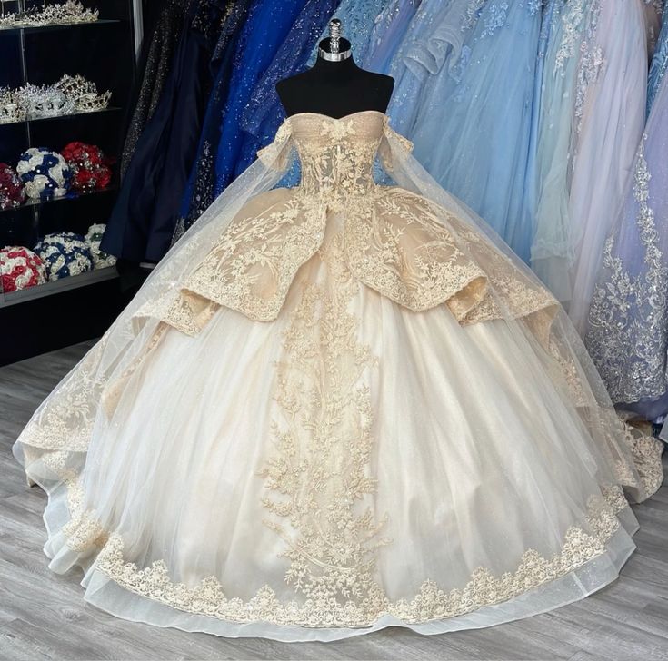 A line Ball Gown Tulle Prom Dress, Princess Quinceanera Dress    cg25122