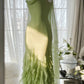 Vintage Evening Dresses, Sleeveless Green Party Gowns  cg25524