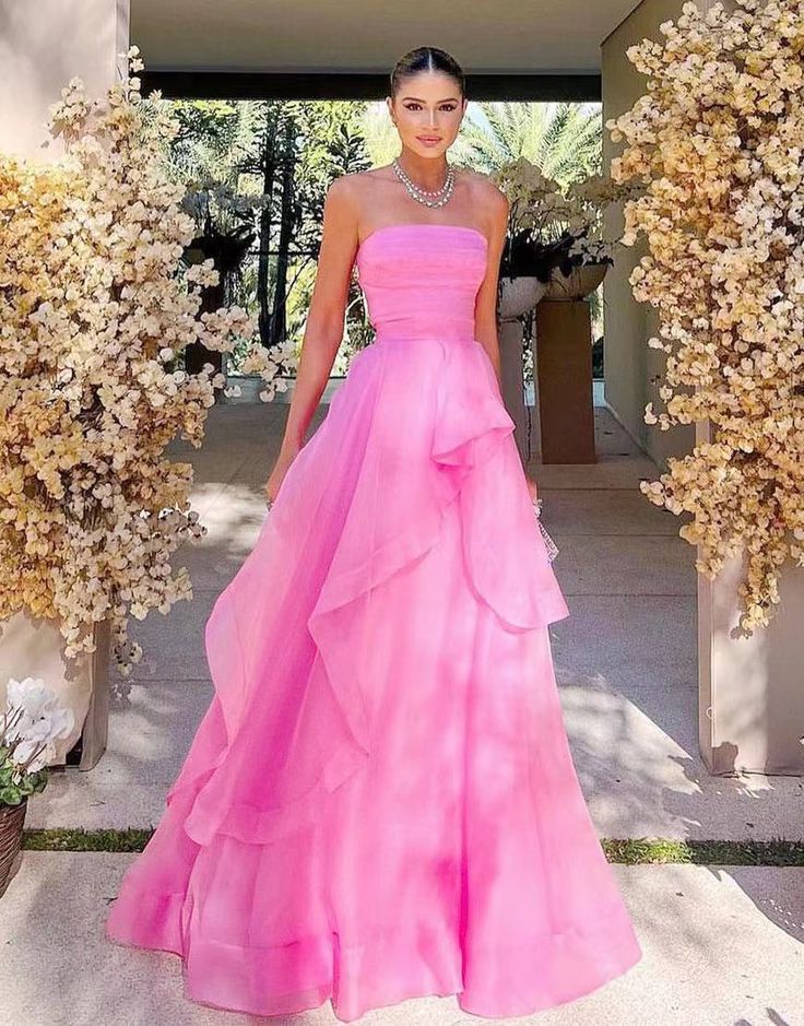 simple pink prom dress,modest evening dresses        cg24831