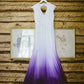 Colored Wedding Dresses, Purple and White Wedding Dress, Ombre Wedding Dress prom Dress   cg11274