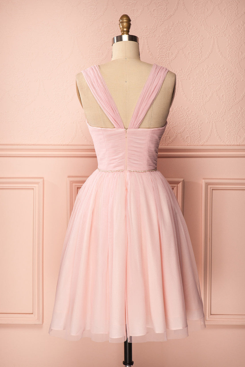 Short Pink Dress Homecoming Dress cg1724