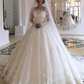 Princess Style Long Sleeves Lace Wedding Dresses     cg20117