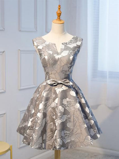 Unique Grey Cheap Short Homecoming Dresses  cg1058