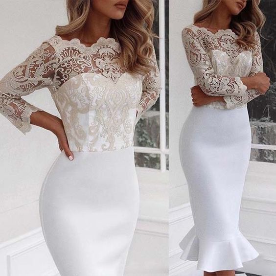 Lace Applique Mermaid Evening Dresses Short Elegant Off The Shoulder Cheap Evening Gown prom dress   cg10630