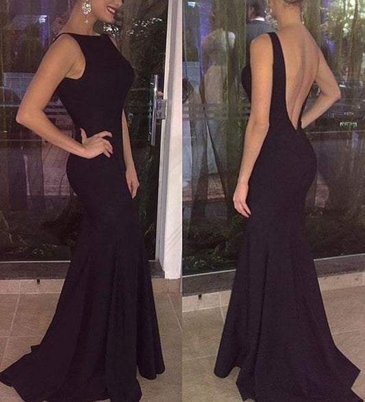 Black Elegant Evening Gowns, Charming Mermaid Formal Dress, Prom Dress   cg12029