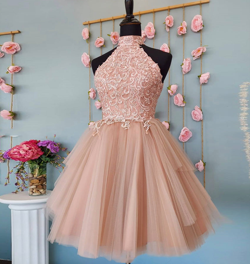 CUTE TULLE LACE SHORT DRESS PARTY DRESS  Homecoming Dresses cg12303