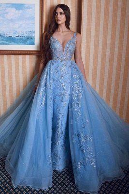 sexy blue long Prom Dress, evening Dress   cg17556