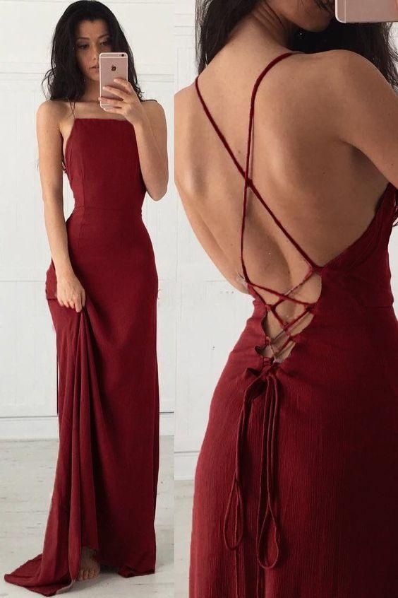 Sexy Backless Prom Dress Long, Evening Dress, Dance Dresses, Graduation School Party Gown   cg18060