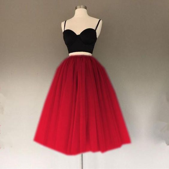 Custom Made Splendid Homecoming Dress Short A Line Two Piece Homecoming Dresses Short Tulle Gowns cg1868