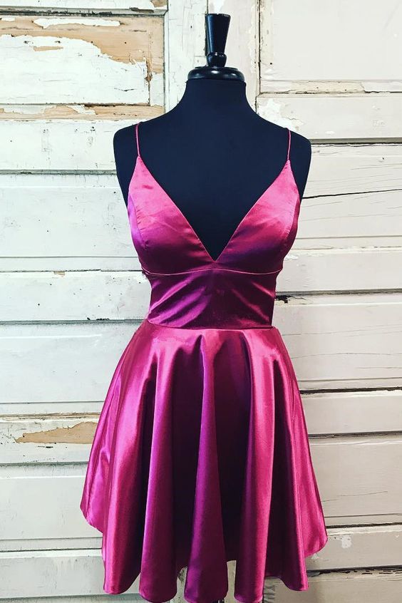 Cute Homecoming Dress,Spaghetti Straps Homecoming Dress,A-Line Homecoming Dress   cg19858