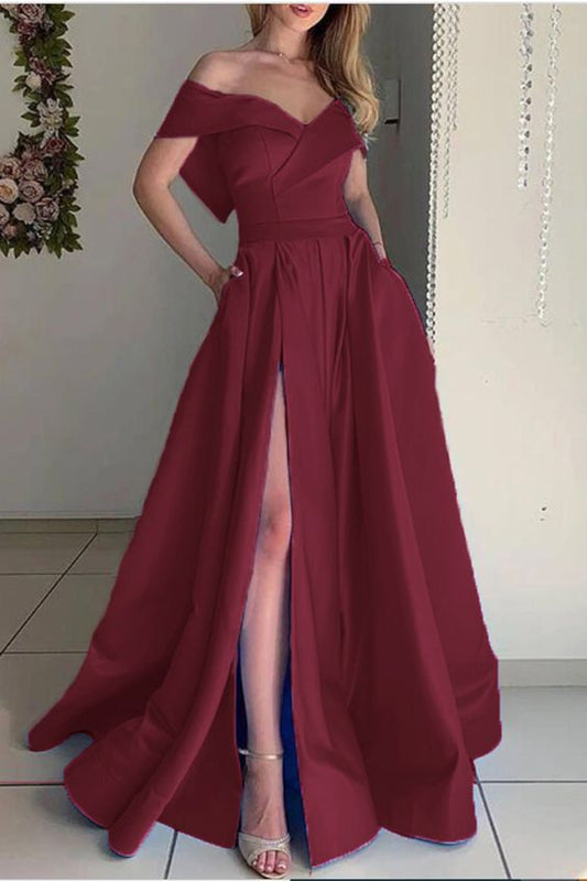 Burgundy prom dress     cg20660