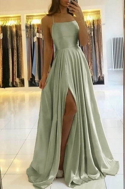 sage green prom dress    cg21008