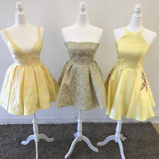 Yellow Homecoming dresses    cg22200