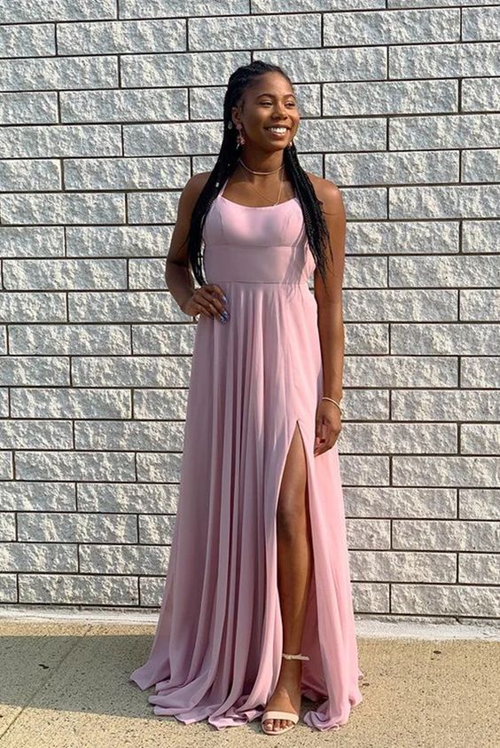 Simple Long Prom Dress with Slit,Popular Evening Dress,Fashion Winter Formal Dress      cg23470