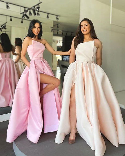 elegant long prom dress with slit cheap long prom dress       cg23600