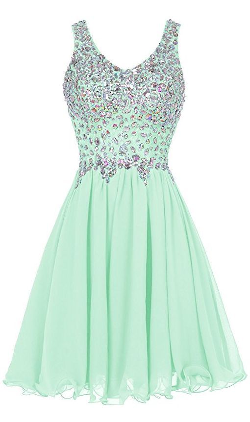 Mint Green Dress,Beaded Dress,Fashion Homecoming Dress,Sexy Party Dress,Custom Made Evening Dress cg2569