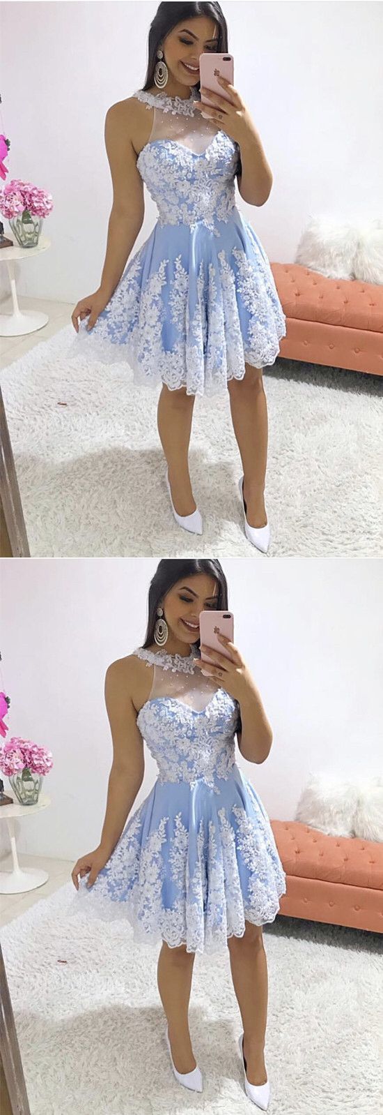 halter lace homecoming dress 2019  cg2729