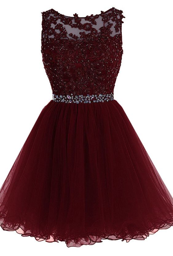 Short Tulle Beading Homecoming Dress cg2816