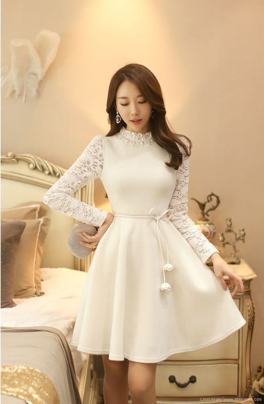 Long Sleeves Fresh Dress Long Sleeves homecoming dress cg2884