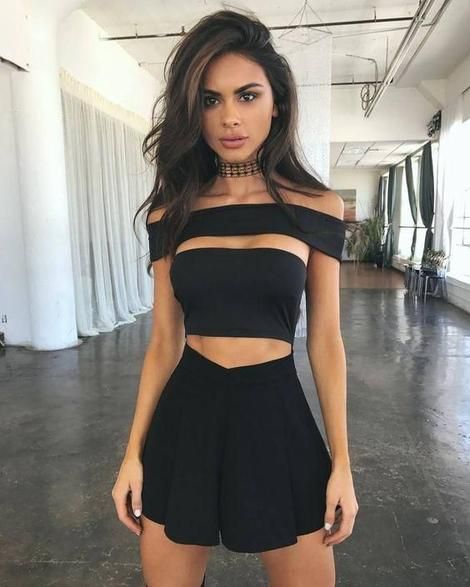 Sexy Black Crop Cut Out dress ,Short Homecoming Dress  cg3041