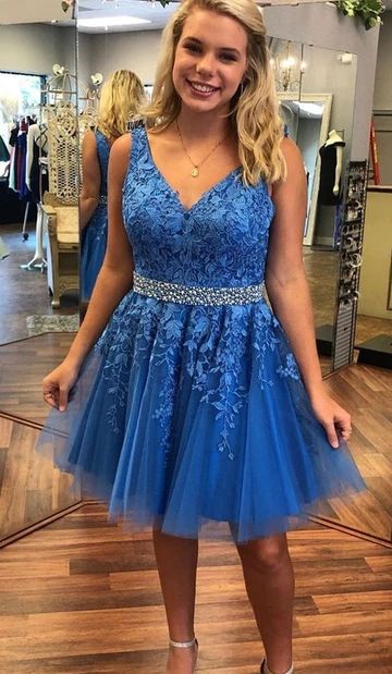 V-neck Homecoming dress ,Short Dress, 8th Graduation Dress cg3612