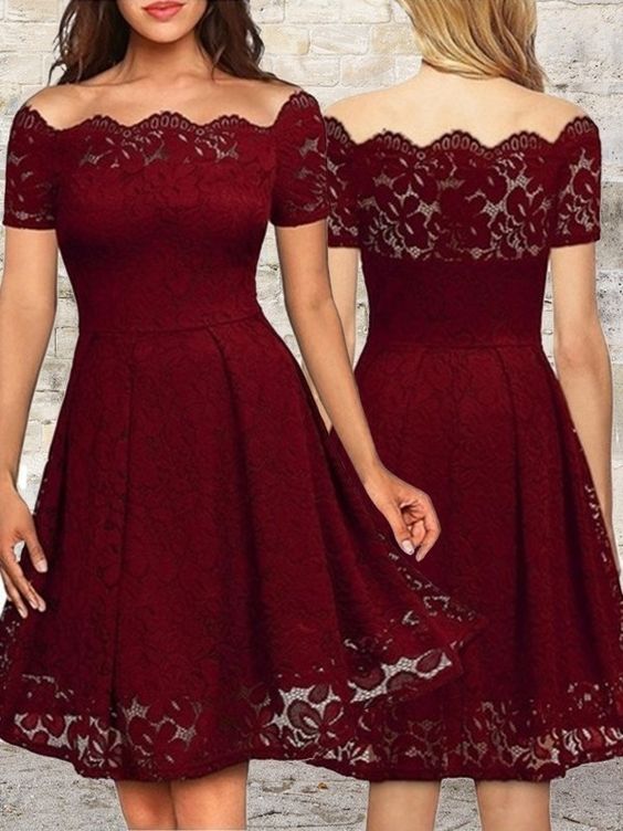 Short/Mini A-Line Bateau Cut Short With Ruffles Lace homecoming Dresses cg3942