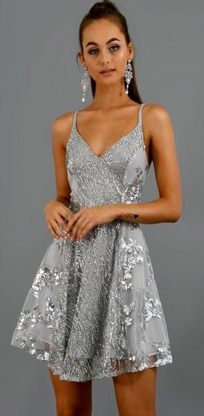 Unique Design Sparkly Sequin A line Spaghetti Straps Homecoming Dresses cg4294