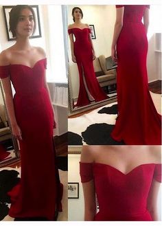 Fantastic Chiffon Off-the-shoulder Neckline Mermaid Formal prom Dresses  cg7029