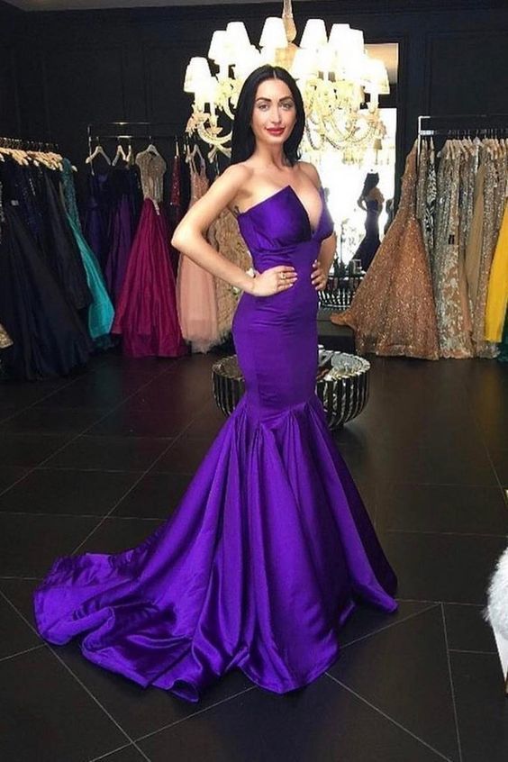 New Arrival Evening Dresses Mermaid Satin Sweep,prom dress  cg7300