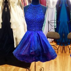 Charming homecoming Dress, Sexy Tulle Evening Dress, Beaded Party Dress  cg7756