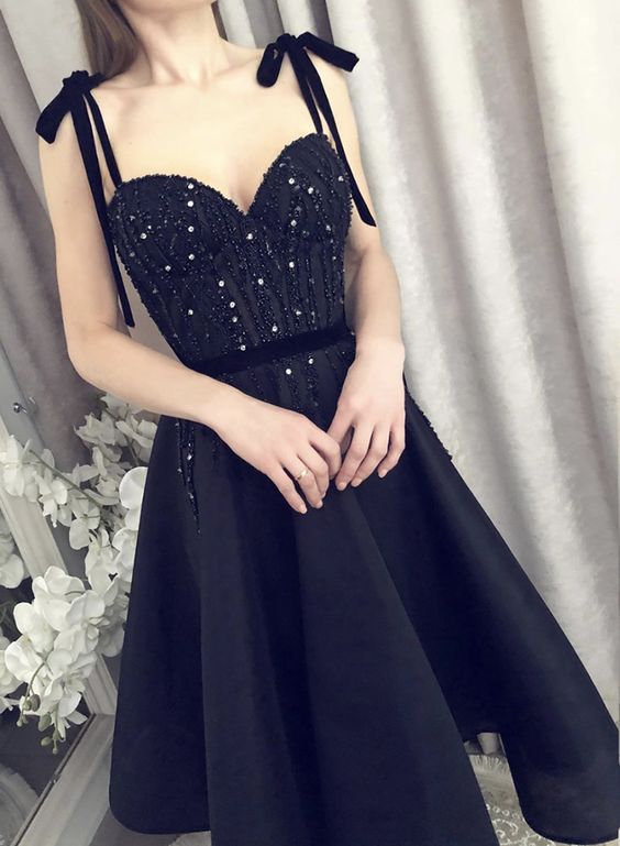 black short party dress, homecoming dress  cg7771