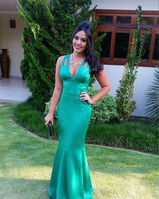 mermaid prom dress ,satin prom dress   cg7846