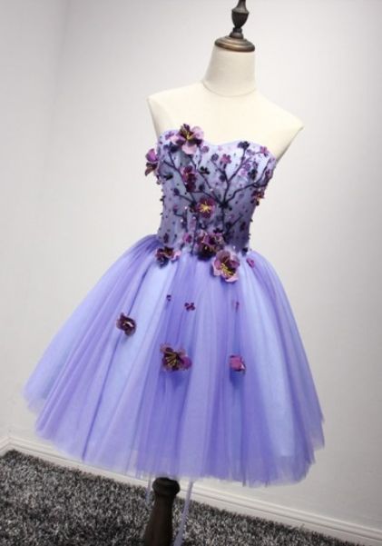 Short Homecoming Dress, Tulle Homecoming Dress, Applique Junior School Dress, Sleeveless Homecoming Dress  cg8019