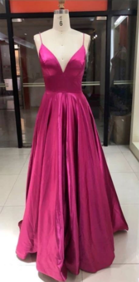 LONG PROM DRESS,V-NECK SLEEVELESS FORMAL PROM DRESS  cg8054