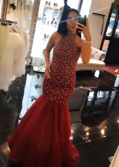 Halter Mermaid Prom Dresses,Long Prom Dresses,Cheap Prom Dresses, Evening Dress Prom Gowns, Formal Women Dress Prom Dress cg8144