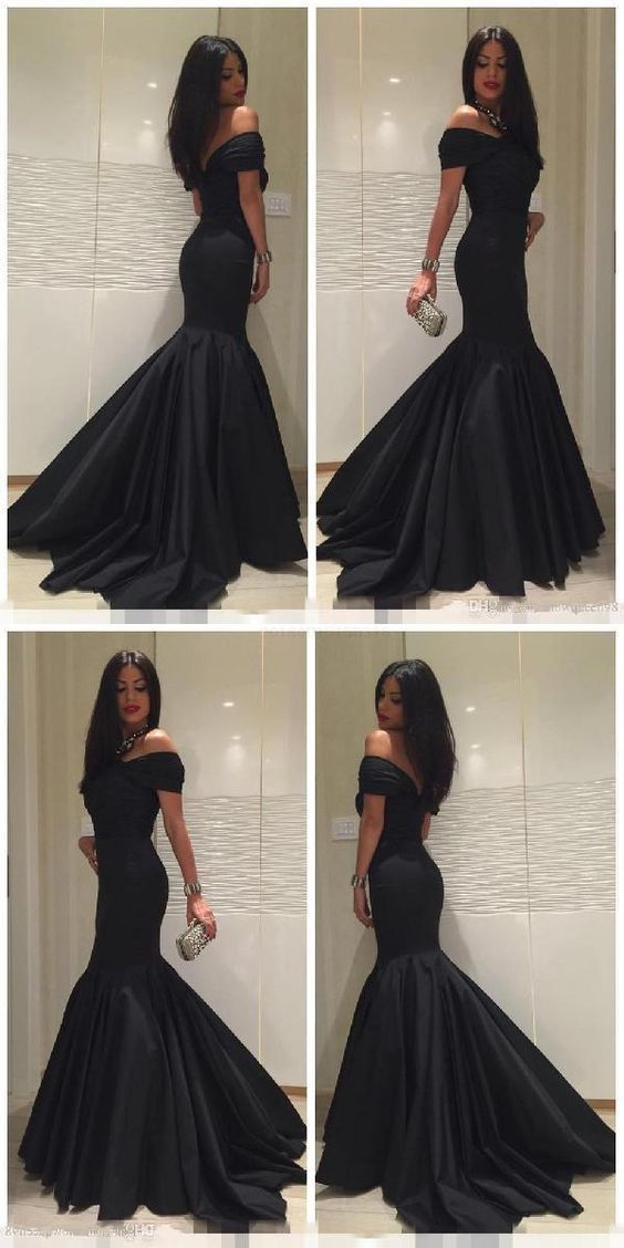 Beautiful Elegant Evening Dress Mermaid, Black Evening Dress, Prom Dresses 2019 cg841