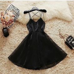 Short Spaghetti Straps Simple Homecoming Dress   cg8821