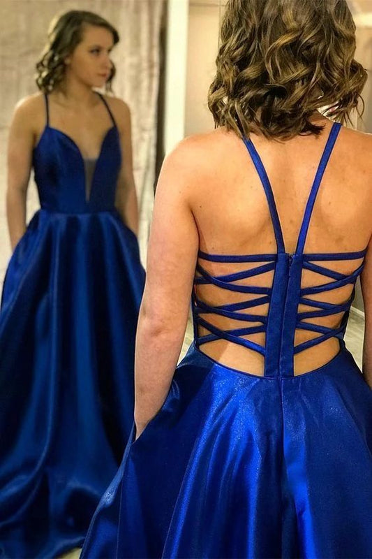 Elegant Royal Blue Long Prom Dress Party Dress  cg9118