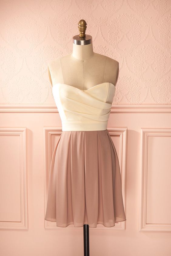 Vintage Dress, Blush Gowns, Mini Short Homecoming Dress   cg9164