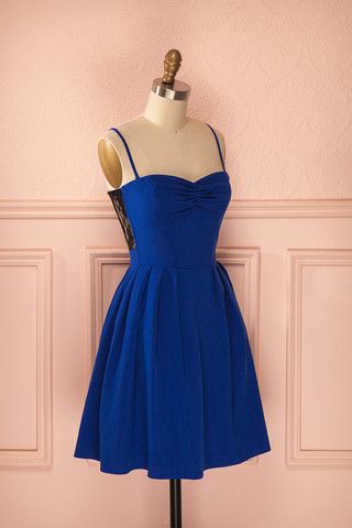 Elegant Royal Blue Short Homecoming Dress  cg9359